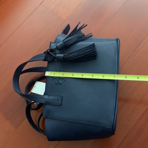 Tory Burch Thea Mini Slouchy Satchel - Royal Navy - Picture 5 of 7